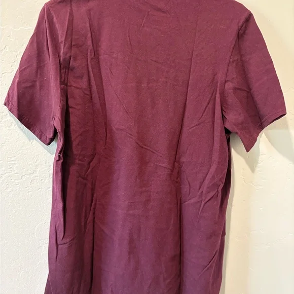 Adidas Men's Burgundy Short Sleeve Tee - Picture 7 of 7